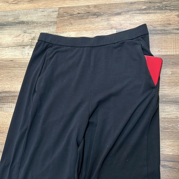 EILEEN FISHER OVERSIZED PANTSUIT HIGH RISE BLACK LIGHTWEIGHT Sz SMALL - Picture 5 of 7